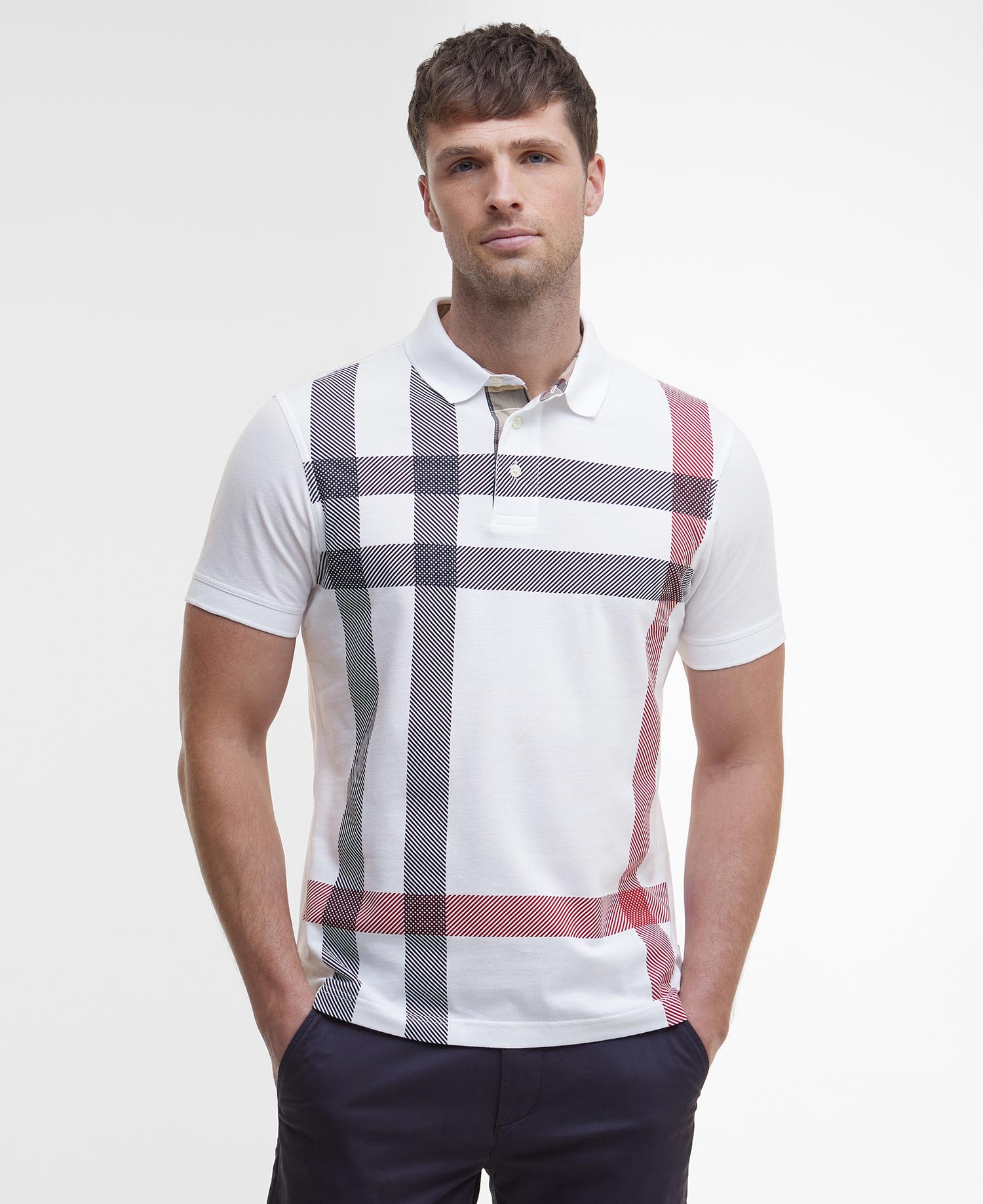 Blaine Tartan Short-Sleeved Polo Shirt image number 0