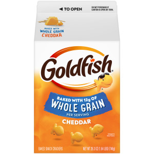 Pepperidge Farm® Goldfish® Baked Snack Crackers Baked with Whole Grain Cheddar Cheese, 26.3 Ounces, Pack of 6