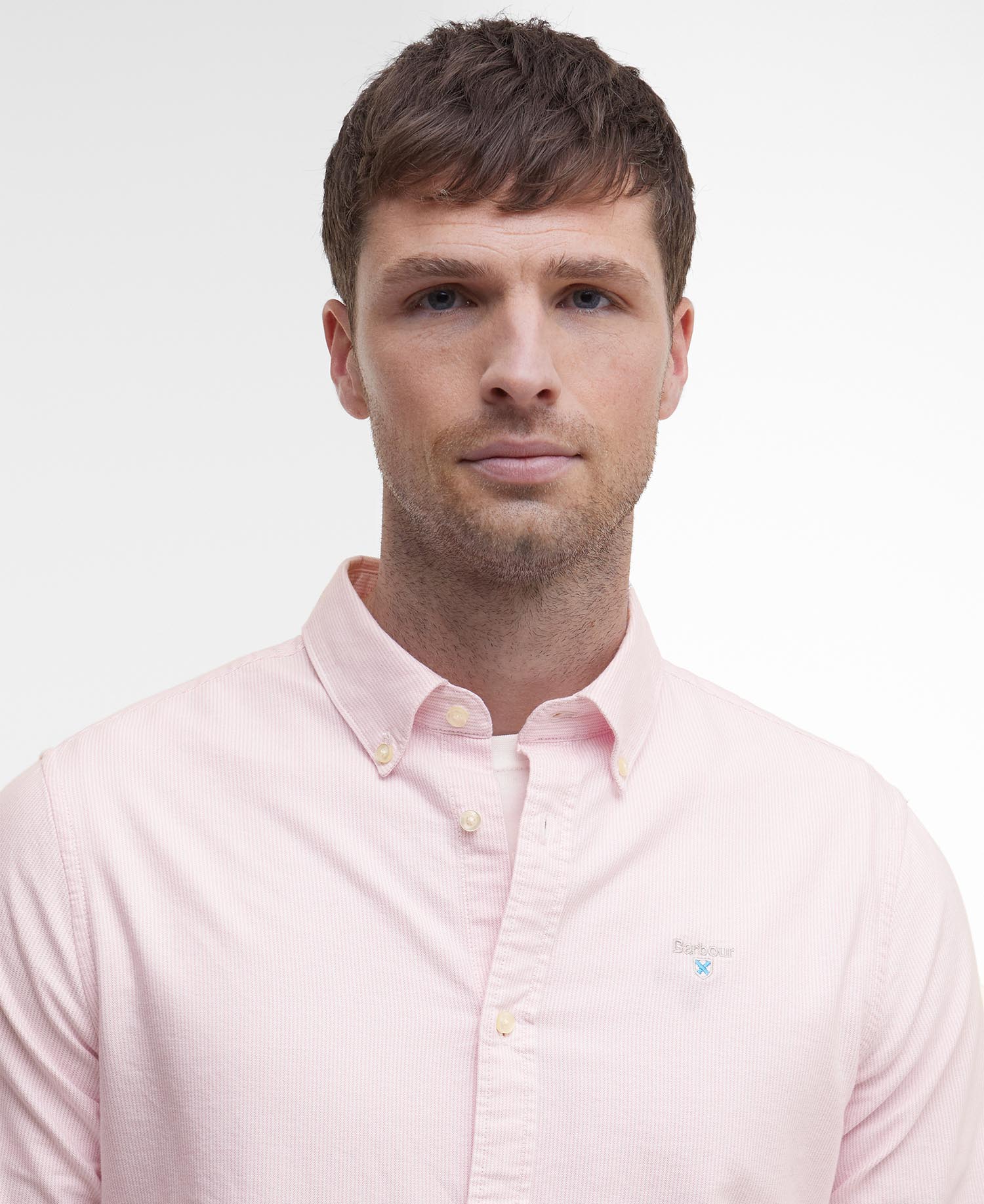 Striped Oxford Tailored Long-Sleeved Shirt image number 3