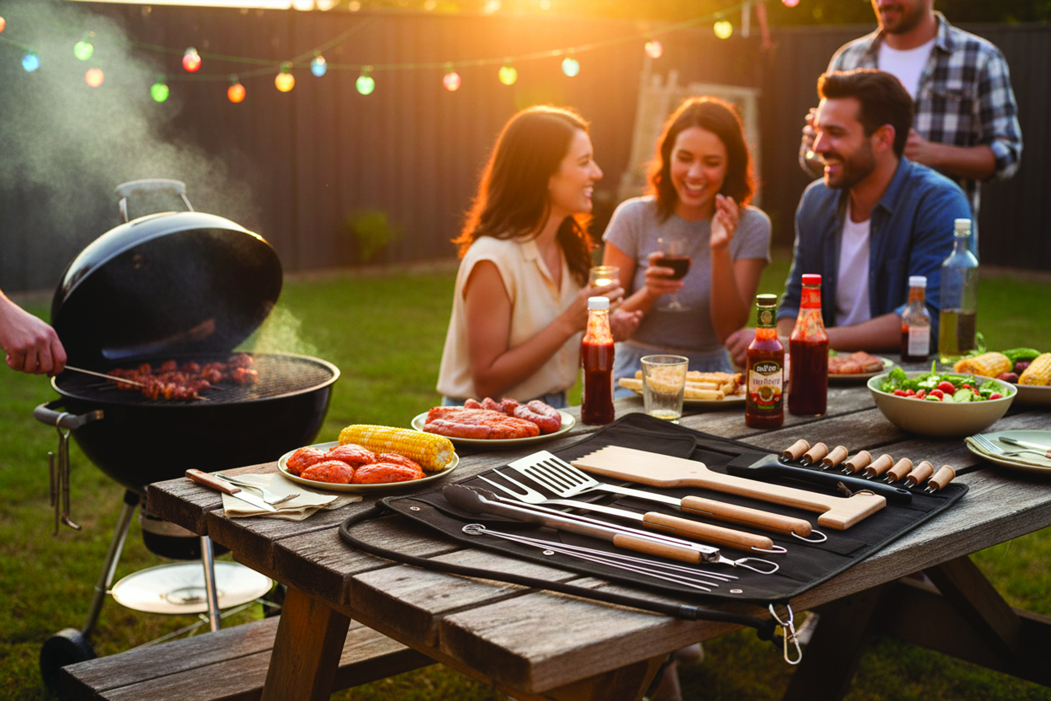 18 Piece BBQ Roll Up Set