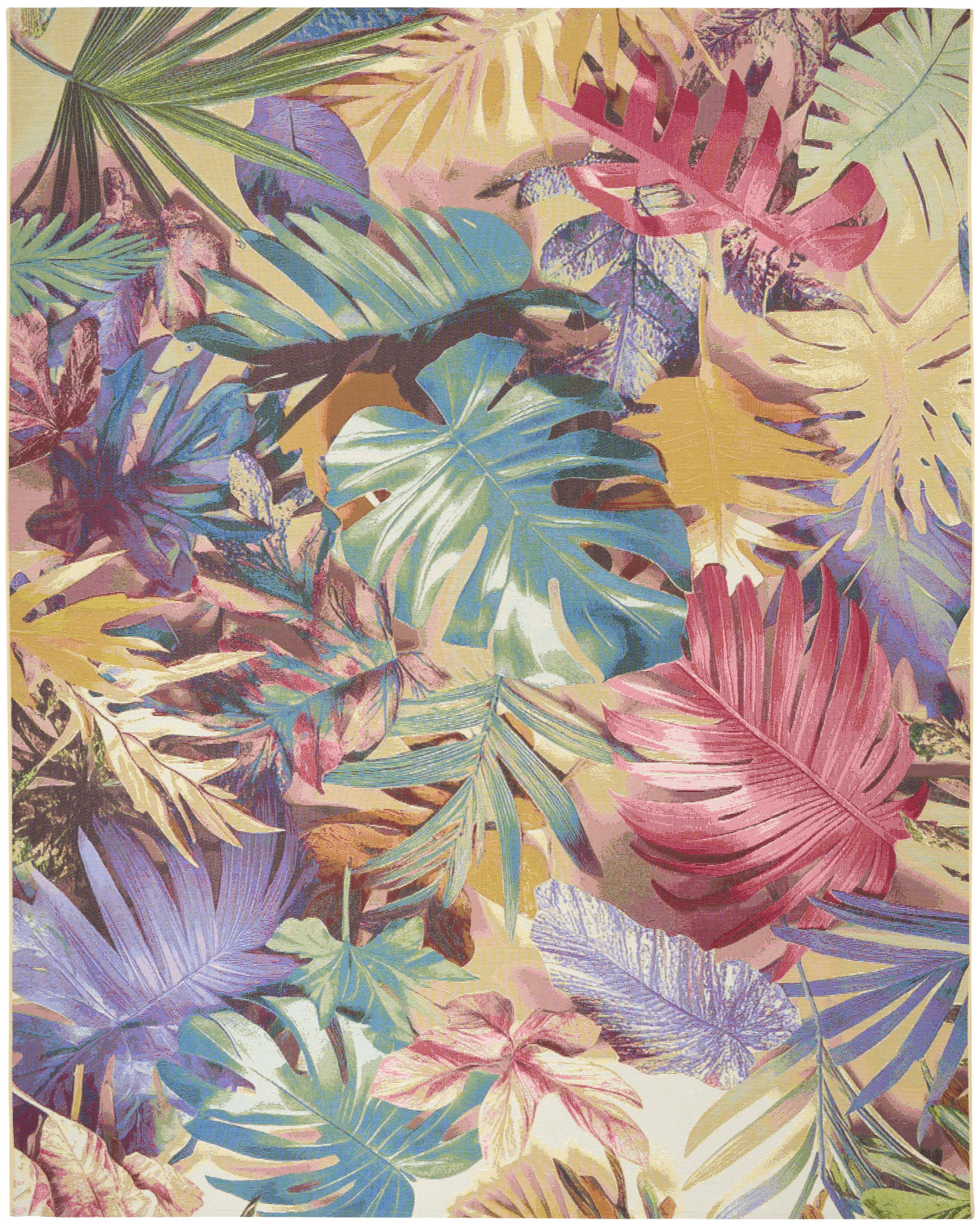 Nourison Color Splash 4' x 6' Multicolor Tropical Rug