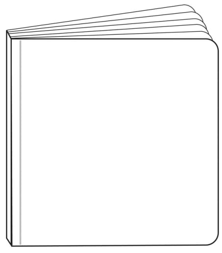 Chunky Bare Book - 6 Board Pages (5" x 5")