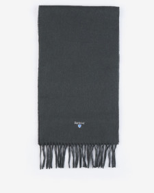 Plain Lambswool Scarf Forest Green
