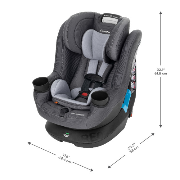 REO by Revolve360 Rotational Convertible Car Seat with Quick Clean Cover Specifications