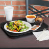12" x 16" polypropylene fast-food tray in black