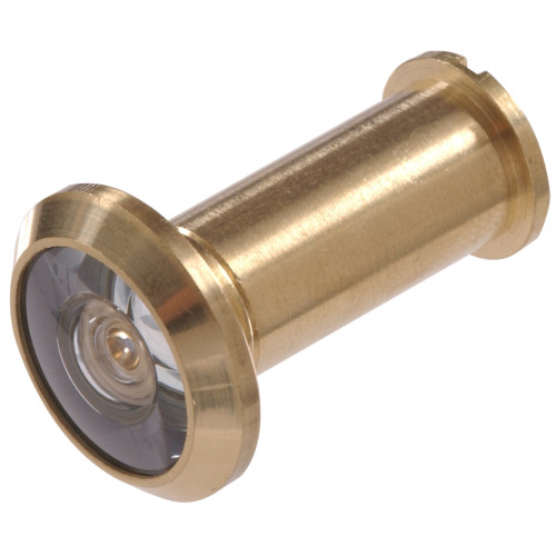 200 Degree Solid Brass/Bright Brass Door Viewer