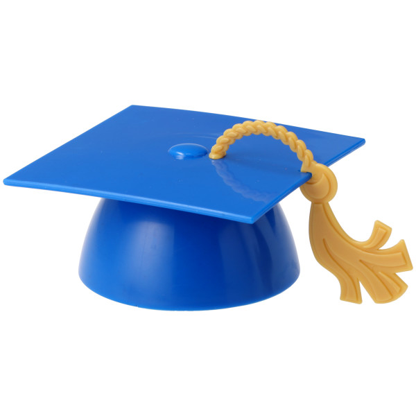 Blue Grad Cap With Tassel Layon