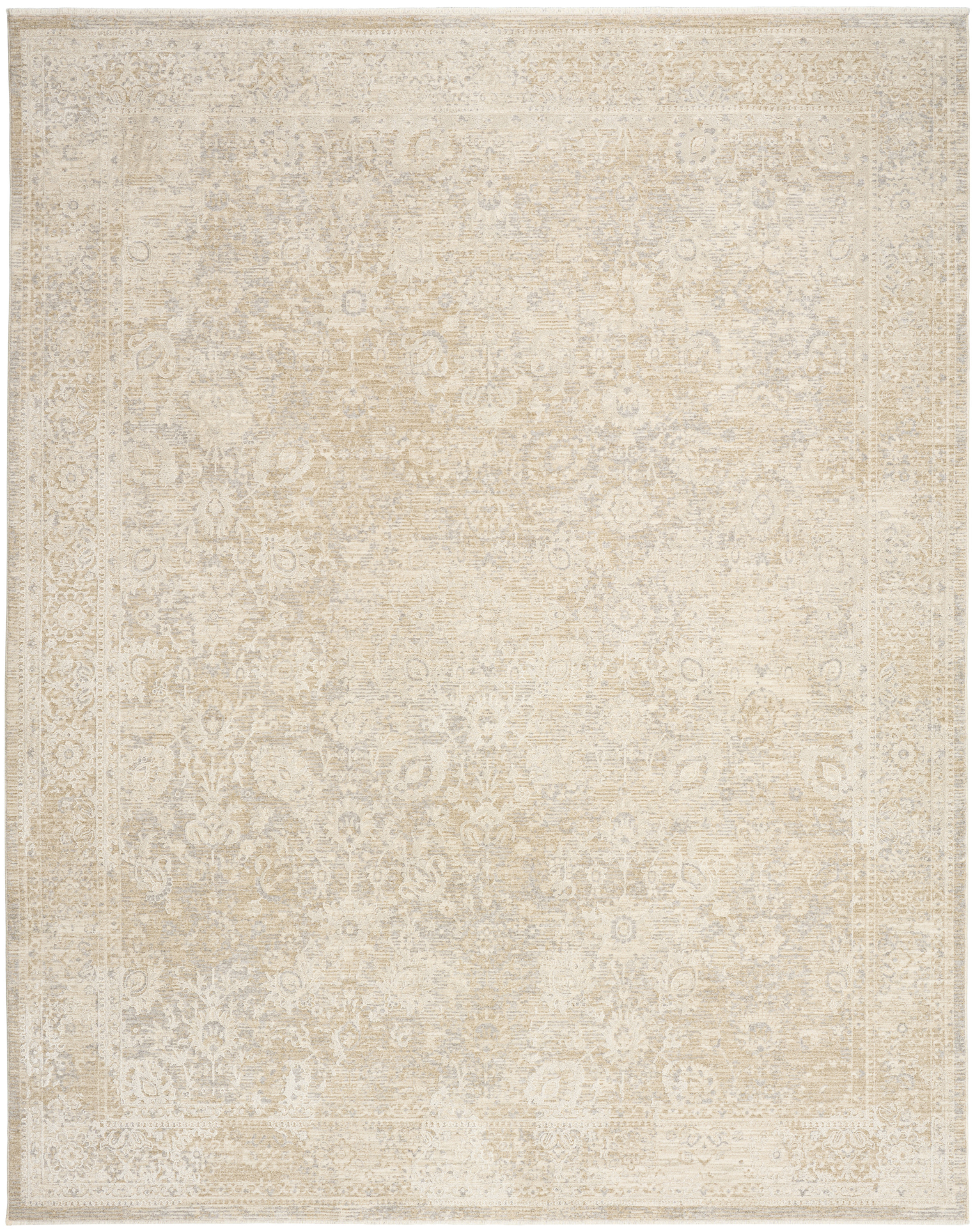 Nourison Sultana 9' x 12' Beige Vintage Indoor Rug
