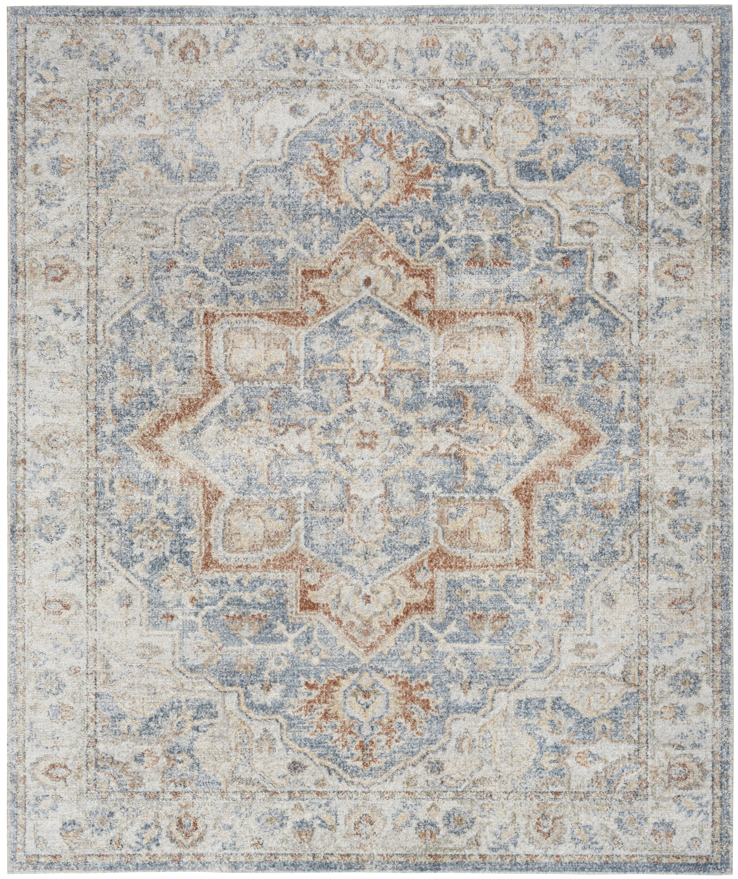 94.00" x 120.00" x .25" Astra Machine Washable Turkey N1797