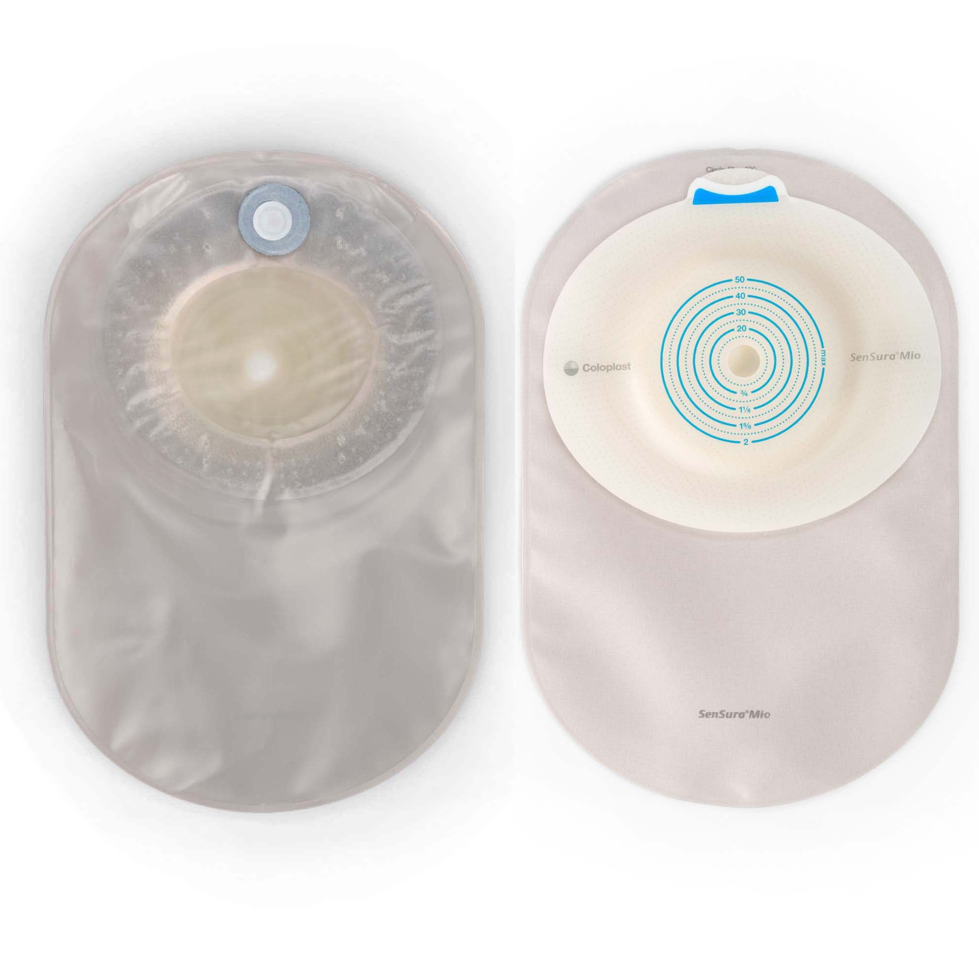 SenSura® Mio Convex Soft 1-Piece Transparent Ostomy Pouch, 10 – 50mm Stomas