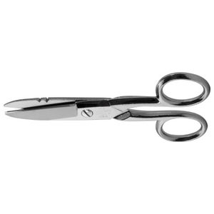 Scissors, Notched and Serrated Blade, 1/2 in.