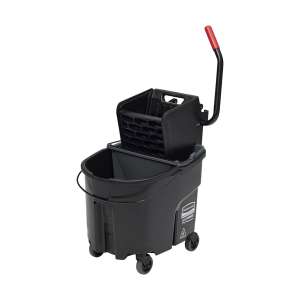 Rubbermaid Commercial, WaveBrake® Executive Series™, 35qt, Mop Bucket w/ Sidepress Wringer, Black