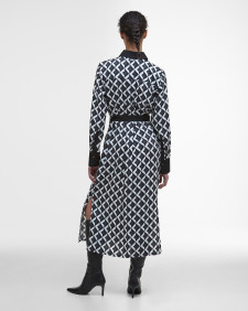 Kleid Denim Printed Midi Multi