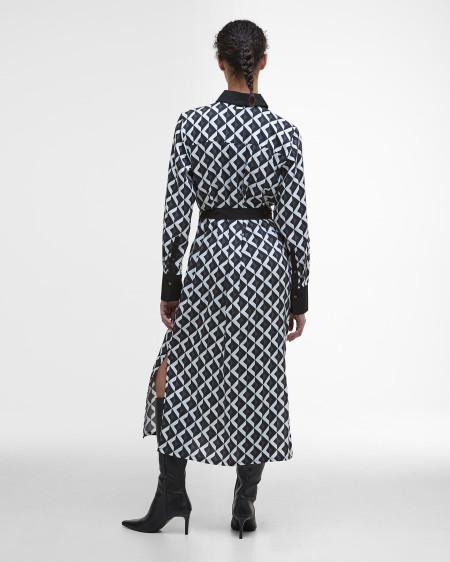 Kleid Denim Printed Midi