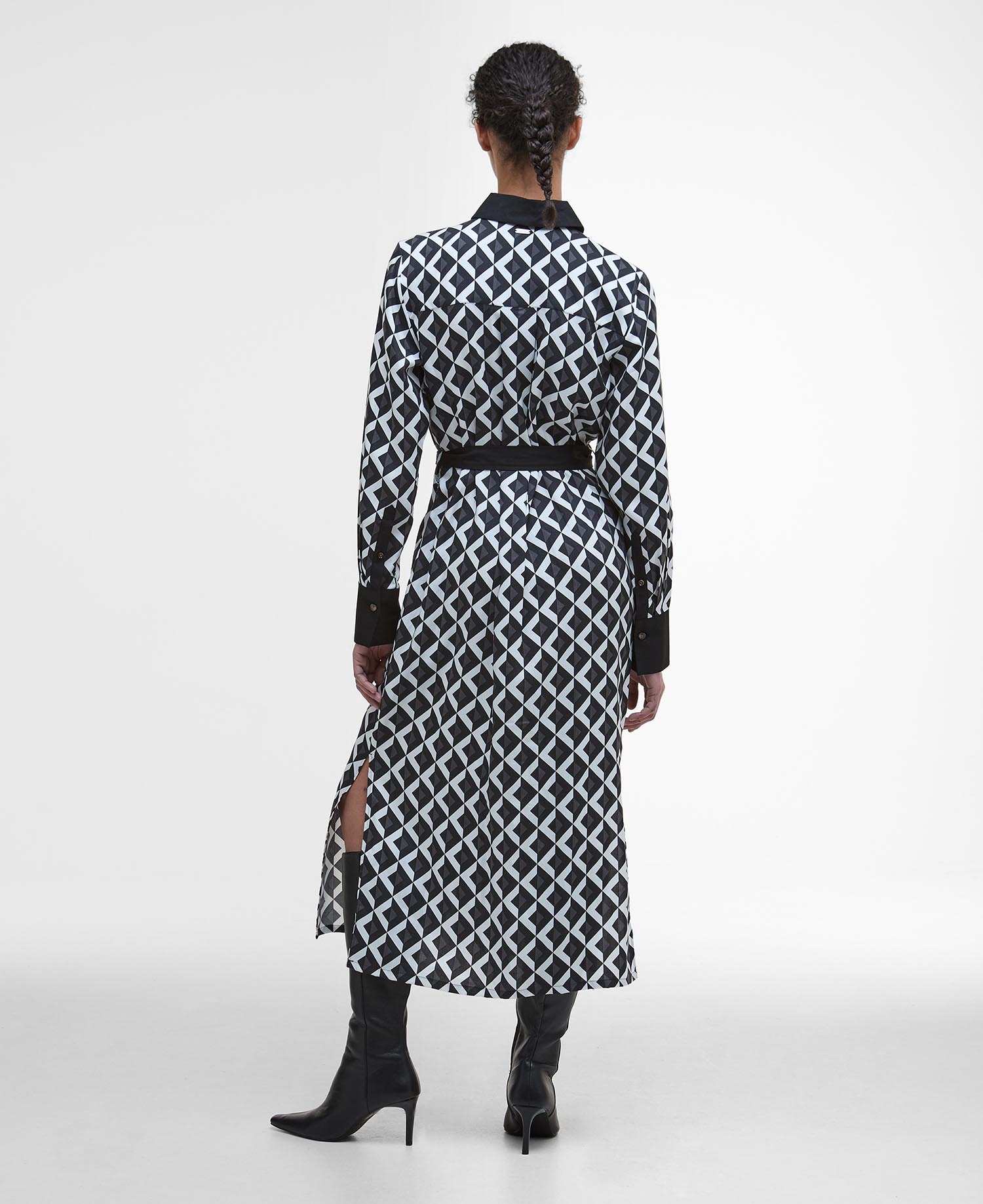 Kleid Denim Printed Midi image number 2
