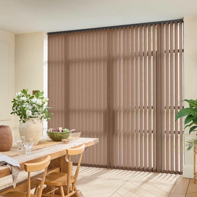 Evan FR Brown Vertical Blind