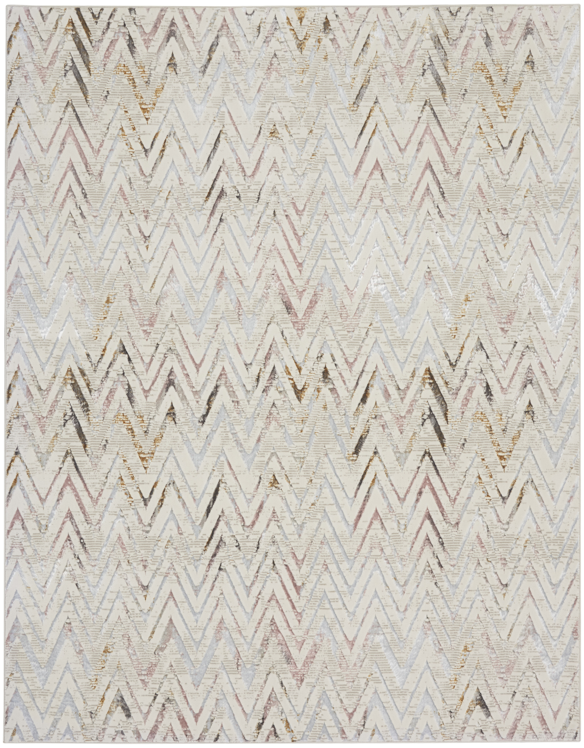 Nourison Glitz 7'10" x 9'10" Multicolor Contemporary Indoor Rug