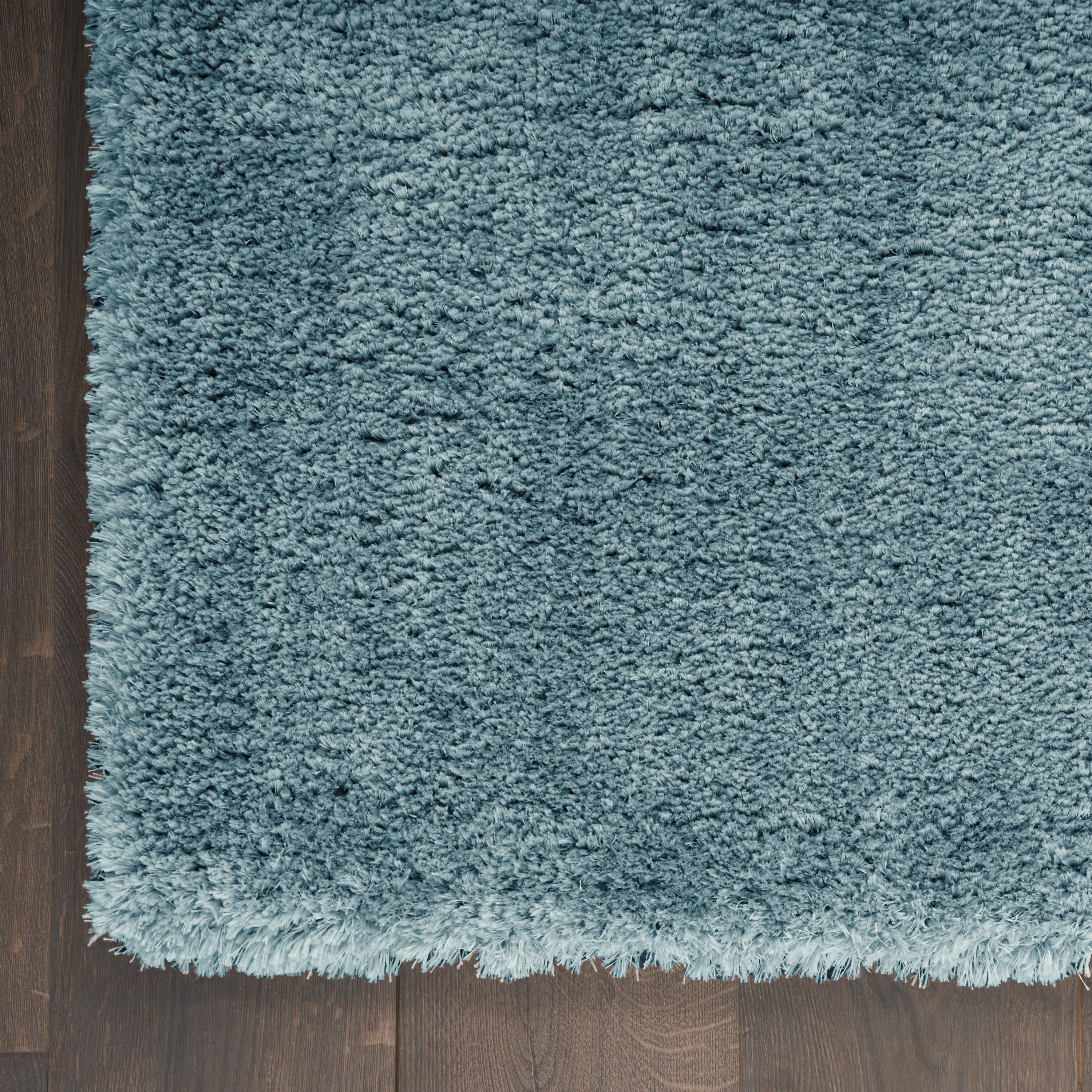 Nourison Dreamy Shag 7'10" x 9'10" Aqua Shag Indoor Rug