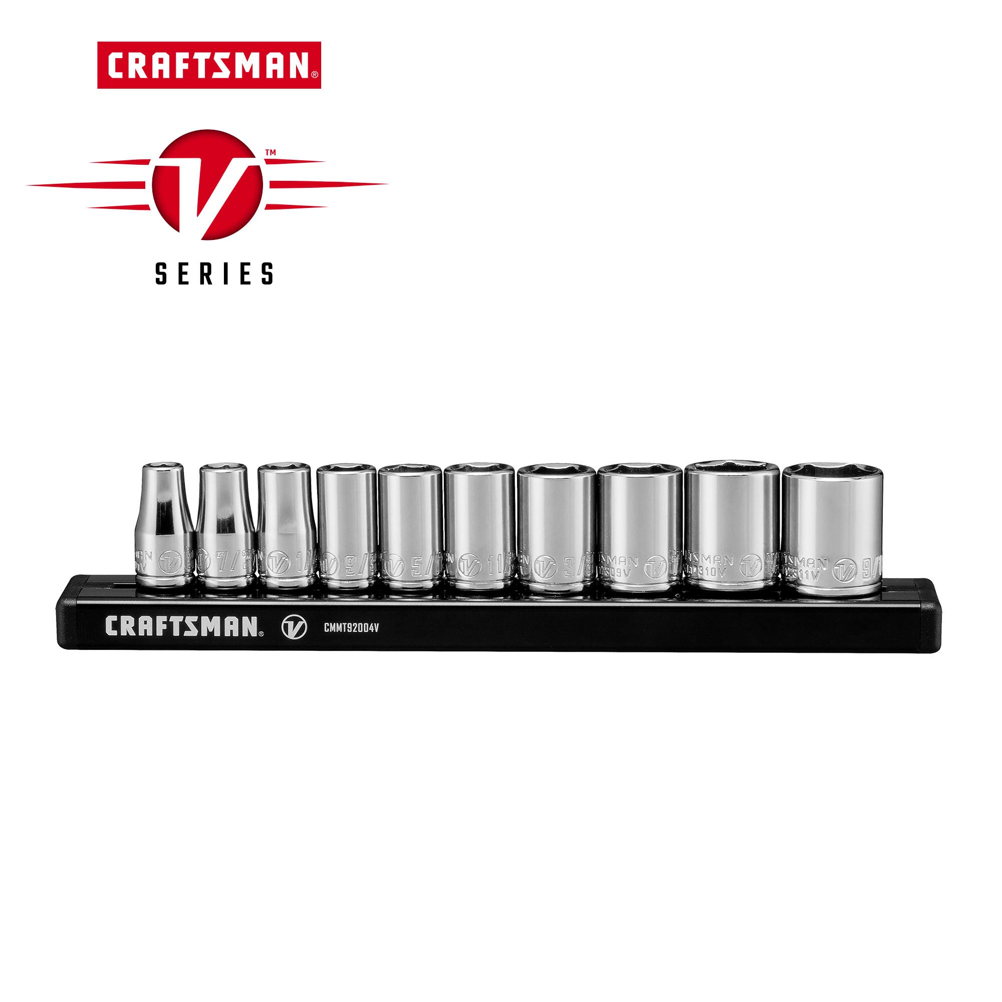 Graphic of CRAFTSMAN Sockets: 6-Point highlighting product features