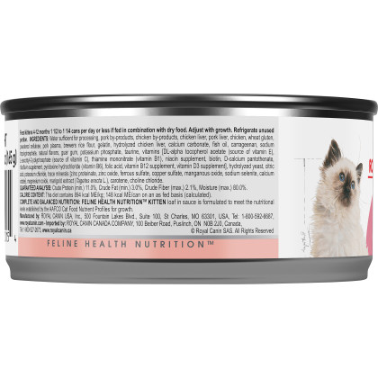 Royal Canin Feline Health Nutrition Kitten Loaf In Sauce Canned Cat Food