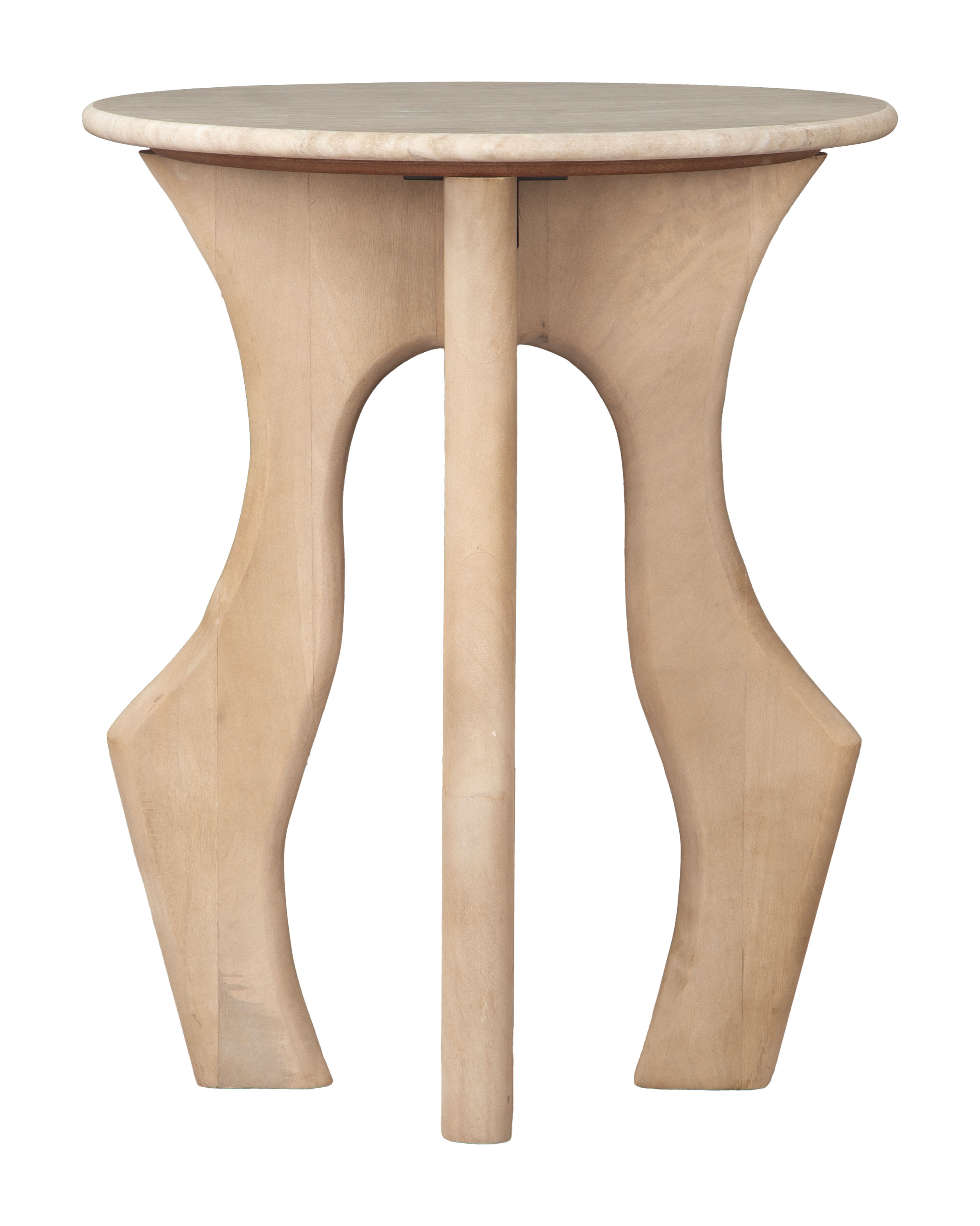 Eda Side Table White & Natural product image