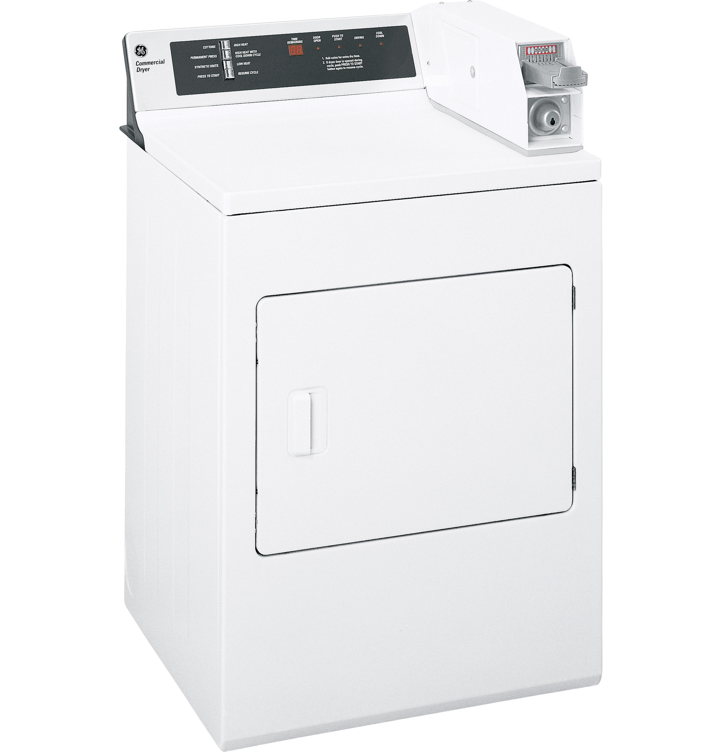 GE® 7.0 Cu. Ft. Capacity Coin-Operated Gas Dryer