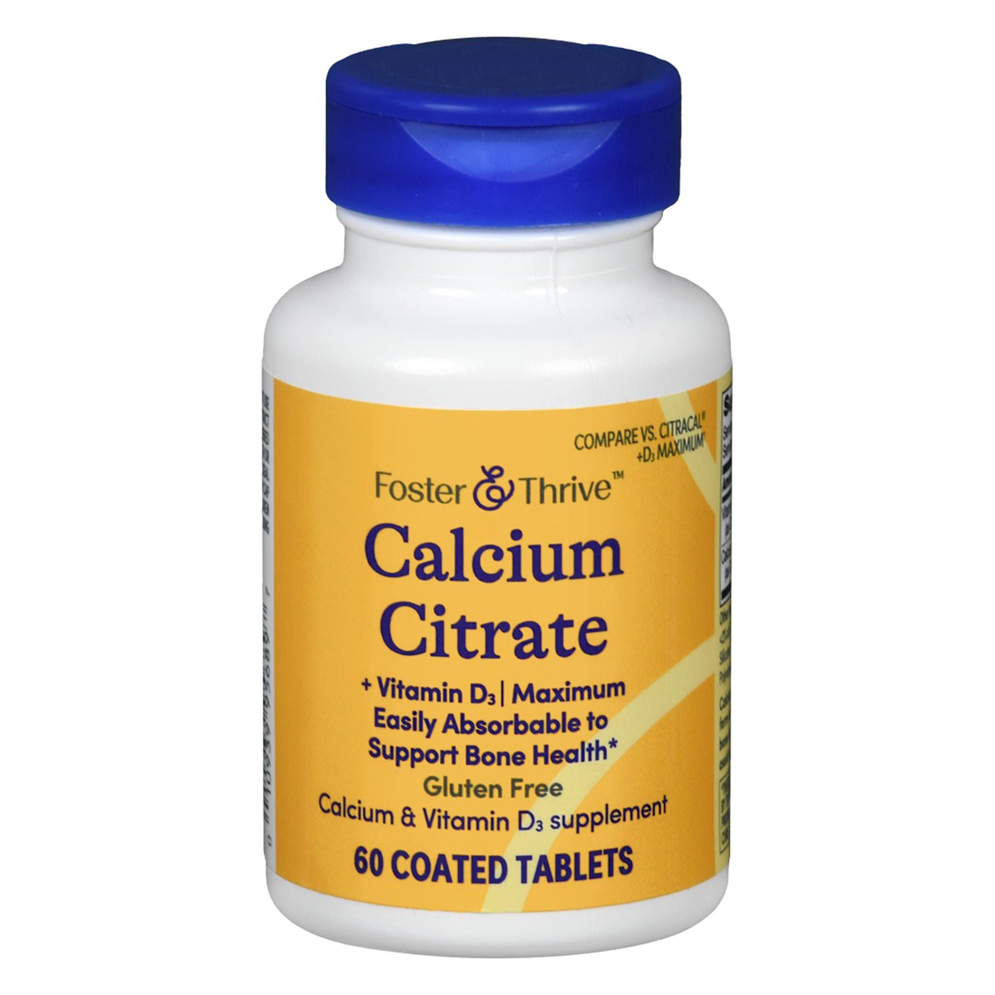 Foster & Thrive™ Calcium Citrate + Vitamin D-3 Coated Tablets Maximum