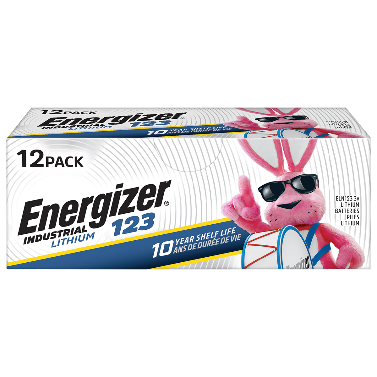 ENR Industrial 123 Lith, 12pk | ELN123-12| 50509N |Energizer