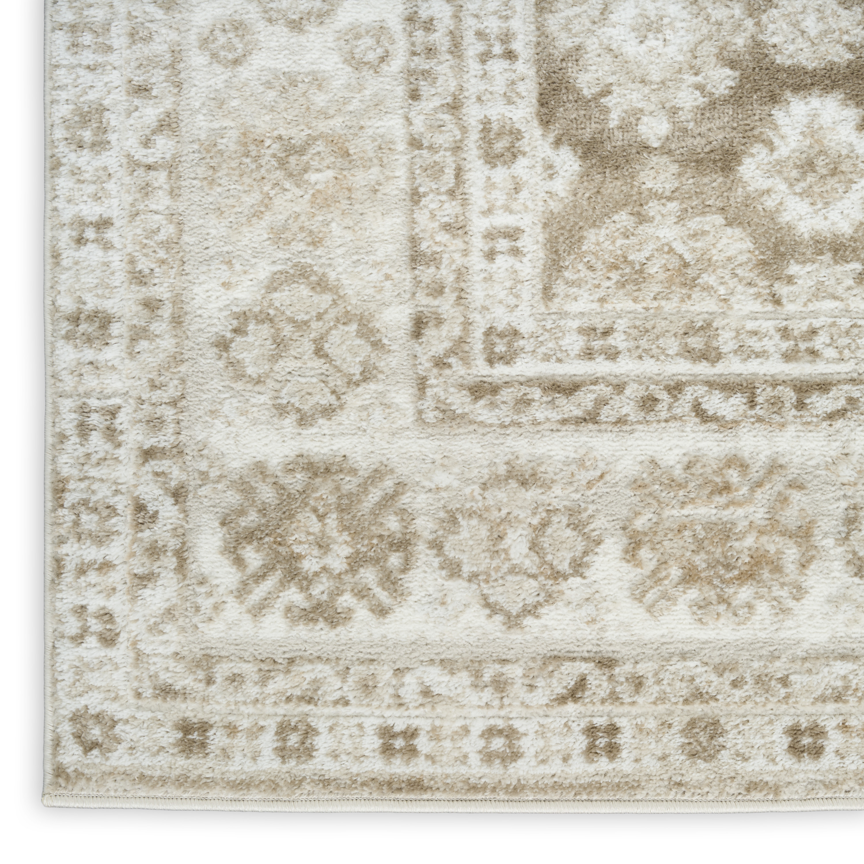 Nourison Dekor 2' x 4' Ivory Taupe Vintage Indoor Rug