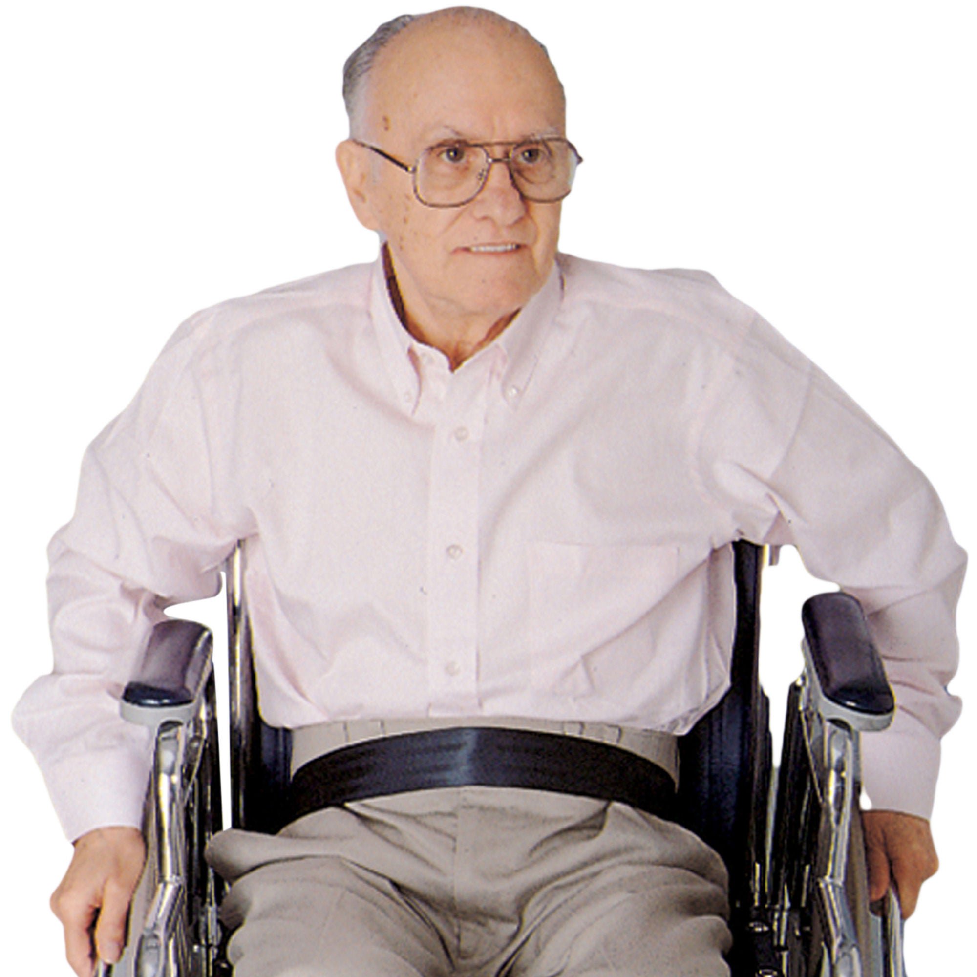SkiL-Care™ Econo-Belt Wheelchair Safety Belt, 2 x 50 Inch, Black