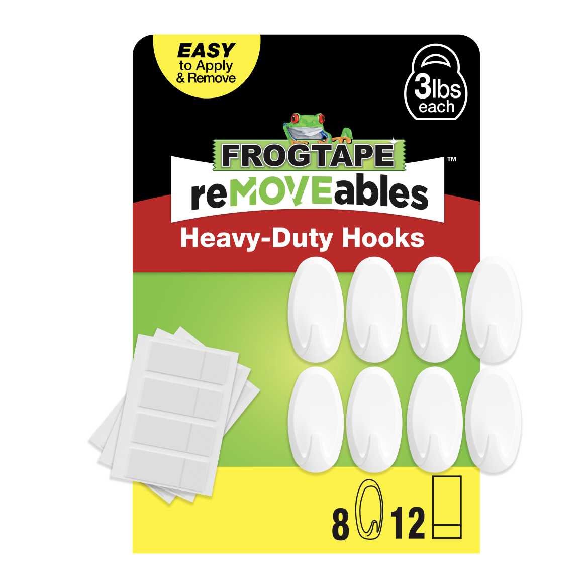 FrogTape reMOVEables<sup>®</sup> Heavy-Duty Medium White Hook Primary Product Image