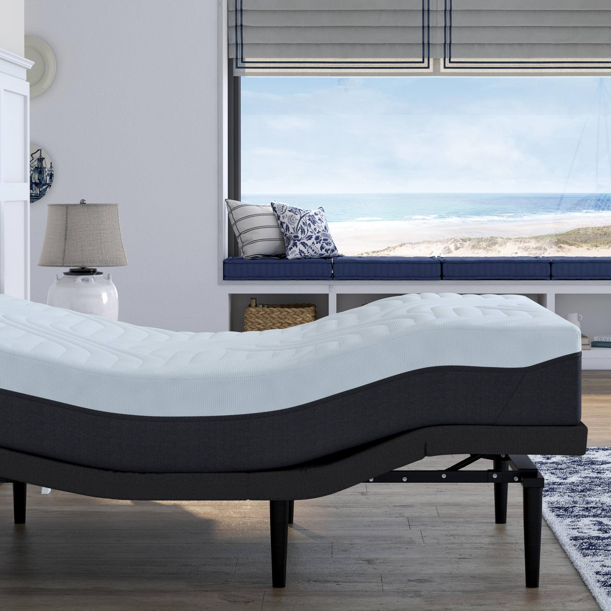 Lifestyle image of the  Tempur Ergo Pro Smart Adjustable Base, Black from Forty Winks
