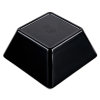 Medium square melamine cubic display bowl in black