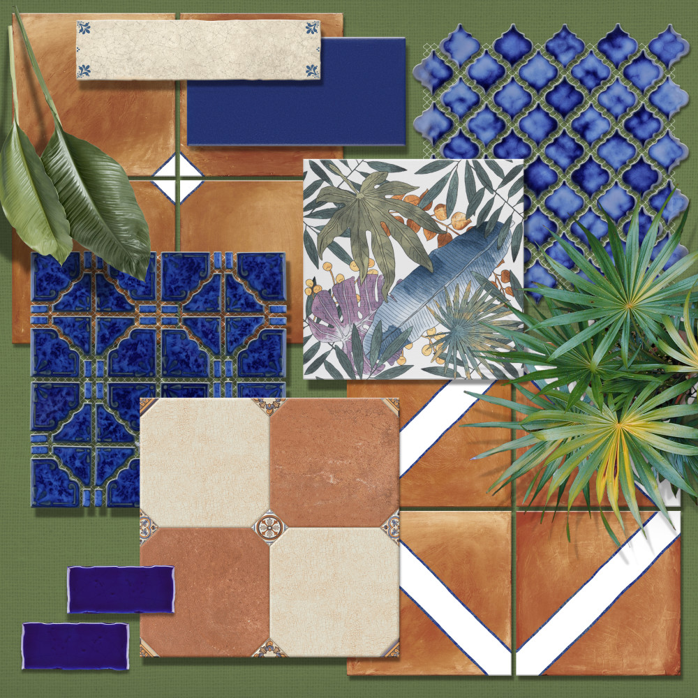 Manises Decor Mix 13-1/8 in. x 13-1/8 in. Porcelain Floor and Wall Tile