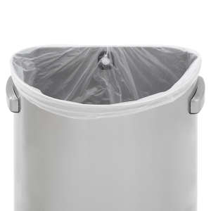 Rubbermaid Commercial, Refine, 21 gal, Metal, Stainless Steel, Half Round, Receptacle
