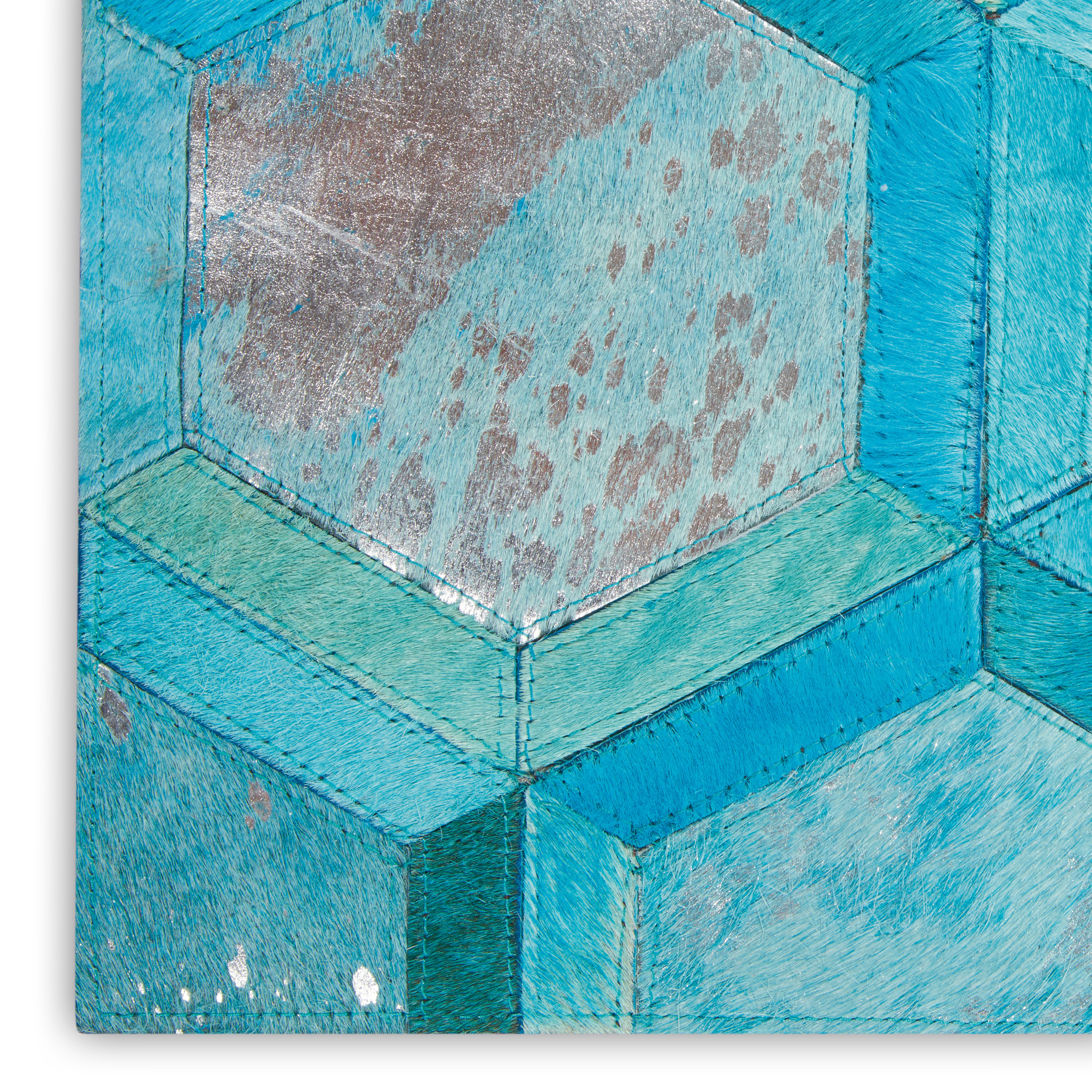 Michael Amini City Chic 5'3" x 7'5" Turquoise Modern Indoor Rug