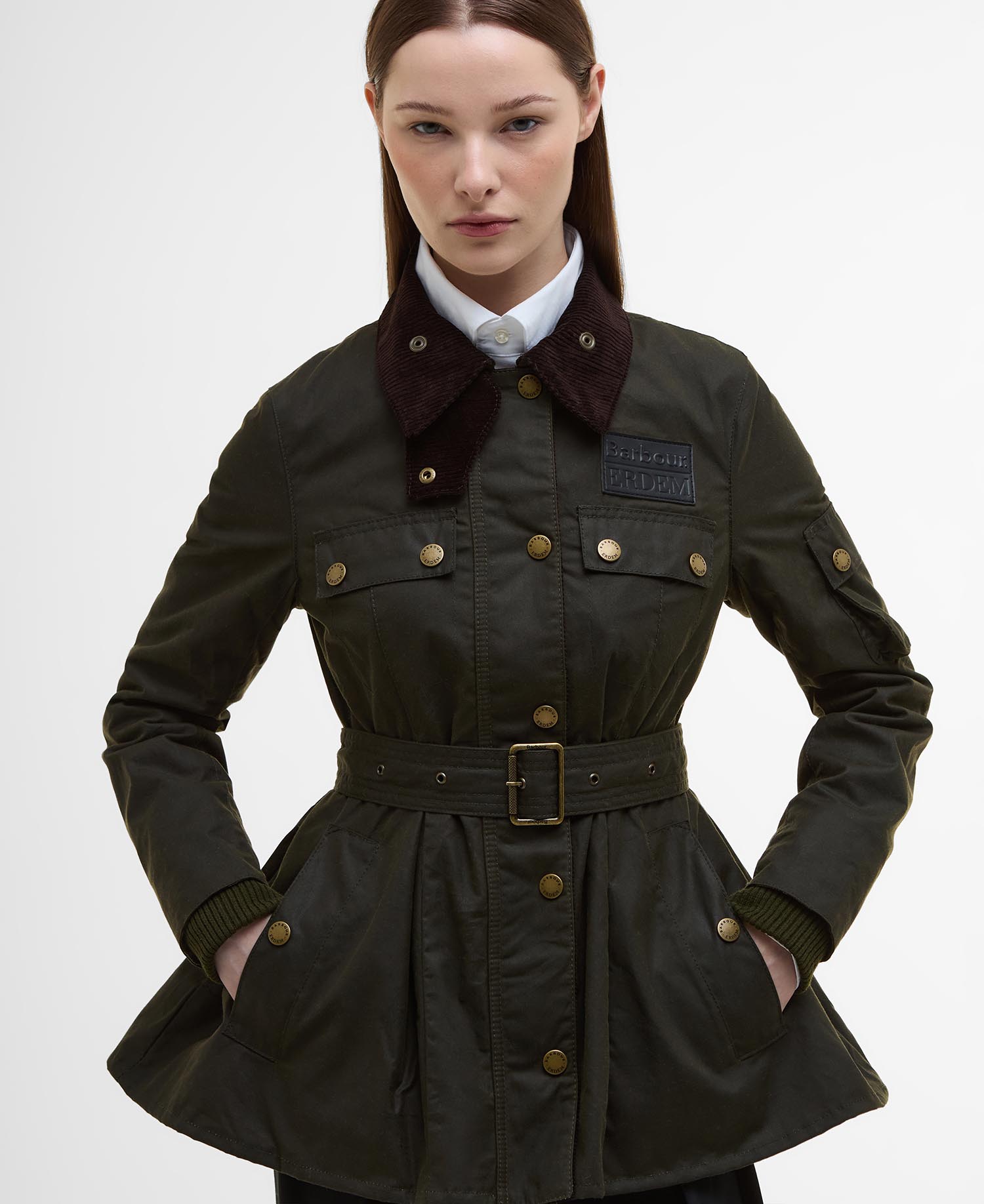 Barbour x ERDEM Constance Waxed Jacket image number 4