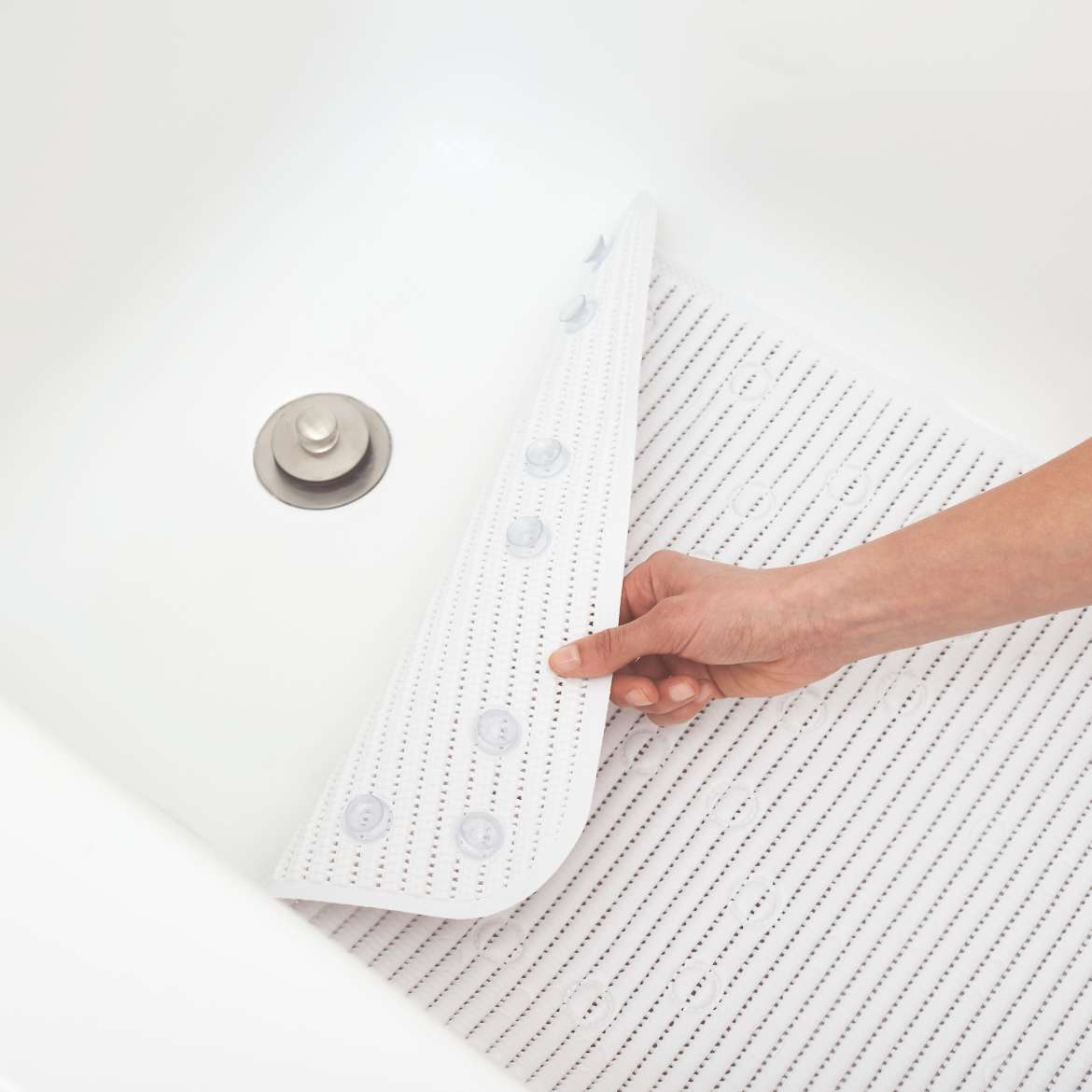 Cushioned Bath Mat White Duck Brand