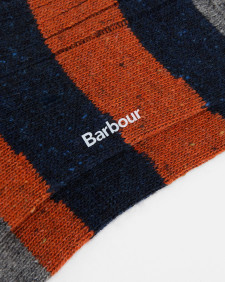 Houghton Stripe Socks Navy-Ginger