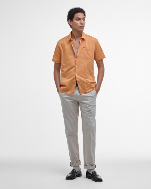 Pigment Dye Slub Short-Sleeved Shirt Sunset Haze