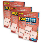 Teacher Created Resources&reg; Four Score Card Game: Sight Words, Pack of 3 EP-66117-3