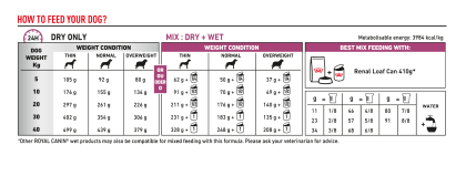 Renal feeding guide