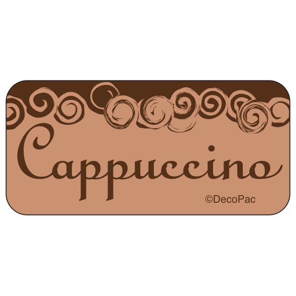 Cappuccino Label PhotoCake® Edible Image® Merchandising Label