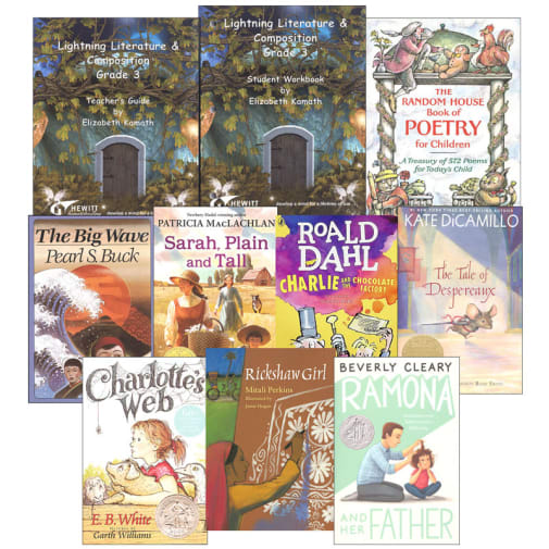 Lightning Literature Grade 3 Package with Random House Book of Poetry