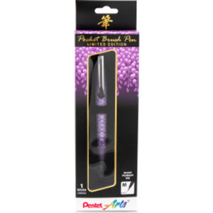 Limited Edition Pocket Brush Pen with 2 Black Refills, Wisteria Wrap