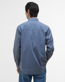 Camicia oversize in popeline tinto in capo 