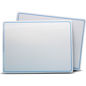 Magnetic Dry Erase Learning Mat, Two-Sided Plain, 9" x 12", Pack of 12