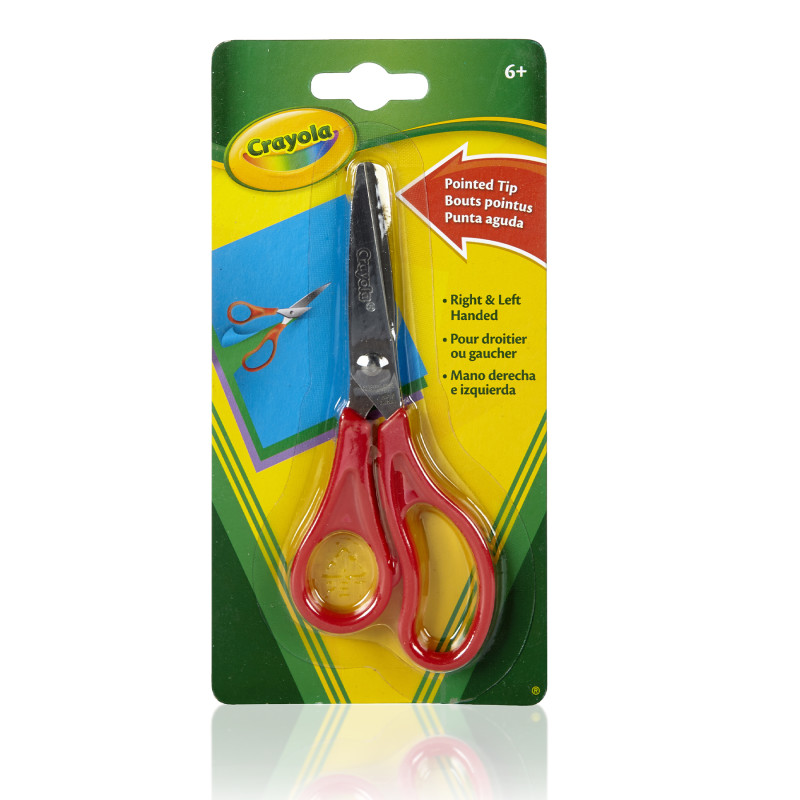 Pointed Tip Kids Scissors with Metal Blades