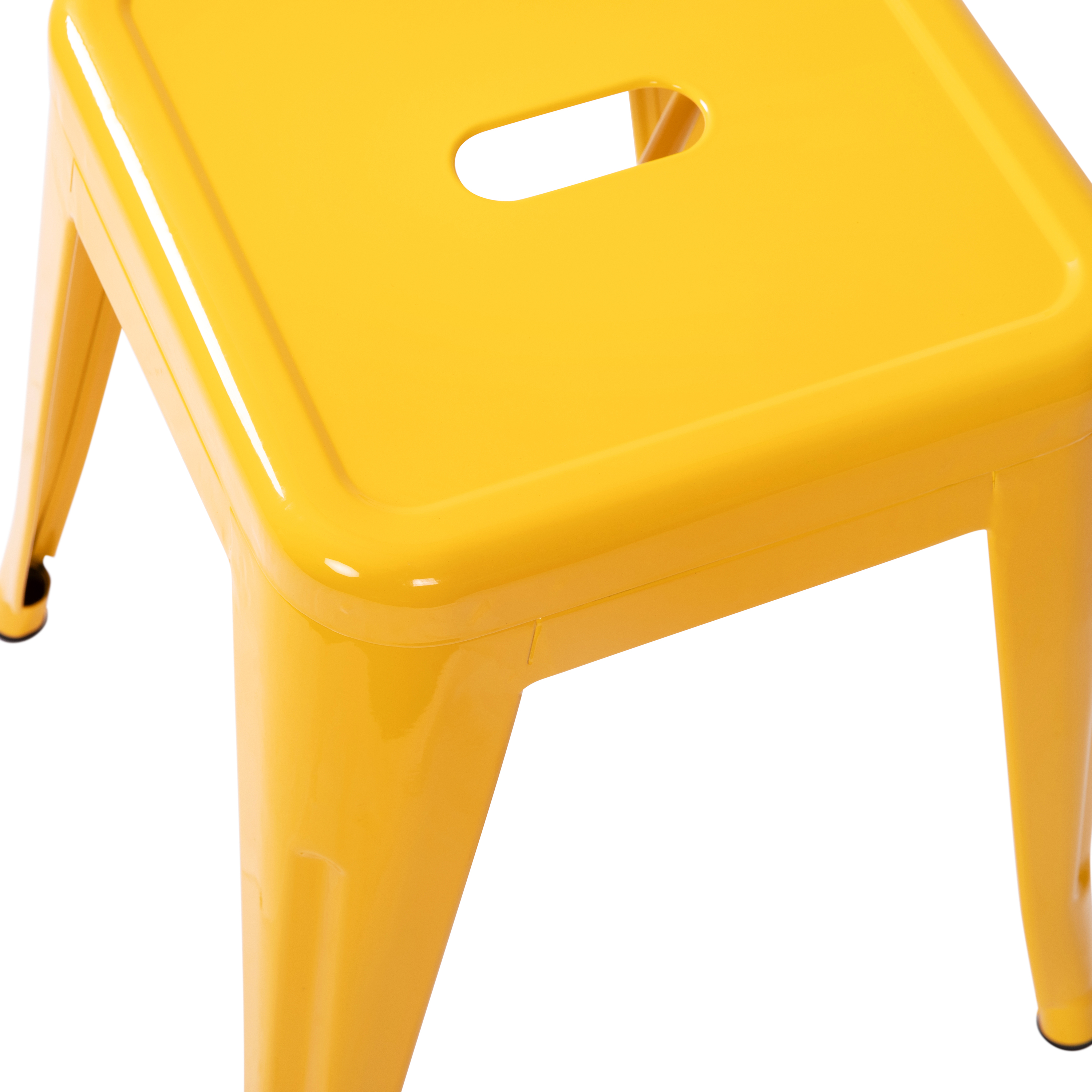 18" Table Height Stool, Stackable Backless Metal Indoor Dining Stool, Commerc... - Picture 87 of 114