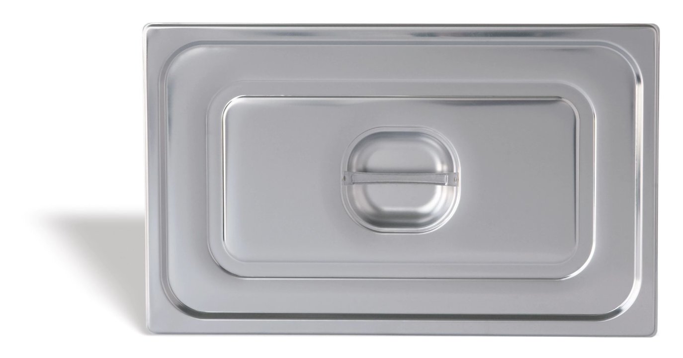 Lid GN PRO 2/3 stainless steel with recessed handle